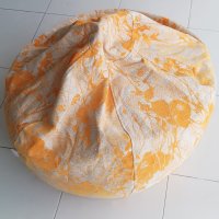 Fabric floral beanbag
